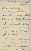 'Dwight William Tryon to Charles Lang Freer 1'
