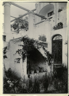 View of Villa Castello in Capri