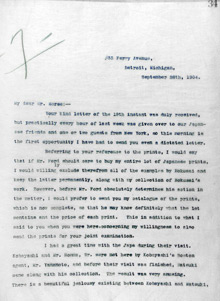 Charles Lang Freer to Charles Morse, September 26, 1904