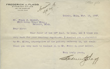 Frederick J. Flagg to Charles Lang Freer, March 15, 1907